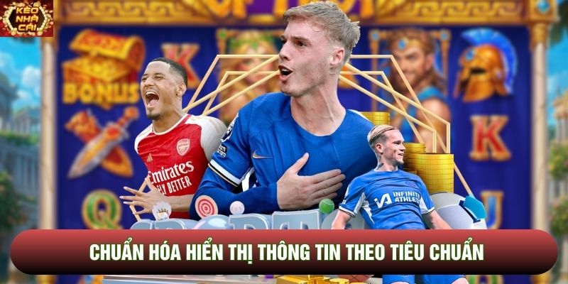 Chuẩn hóa hiển thị thông tin theo tiêu chuẩn Chuẩn hóa hiển thị thông tin theo tiêu chuẩn